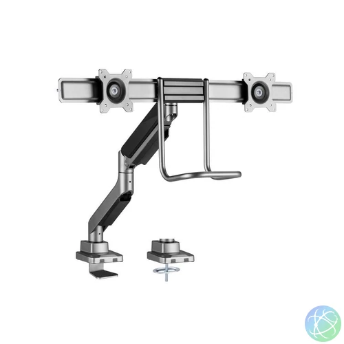 EQuip 17"-32" Dual Monitor Desk Mount Bracket Black