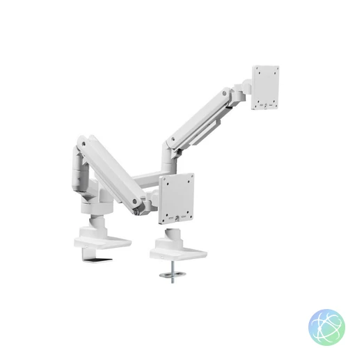 EQuip 17"-35" Heavy-Duty Dual Monitor Desk Mount Bracket White