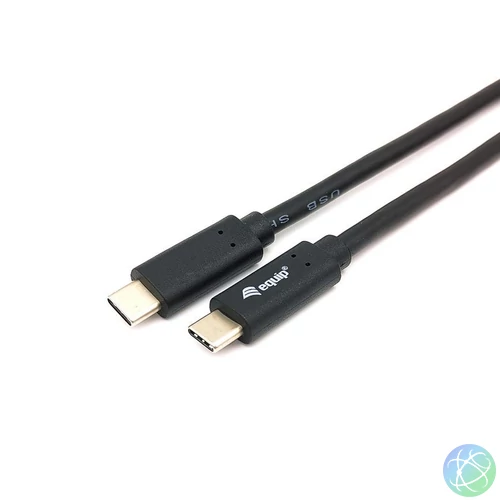 EQuip USB-C 3.2 Gen1 to USB-C 1m cable Black kábel