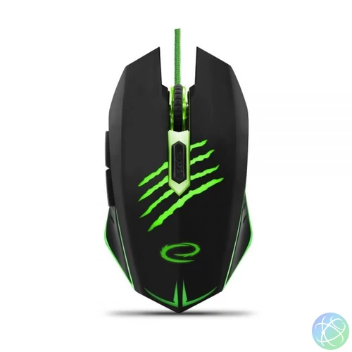 Esperanza MX209 Claw Wired mouse Black/Green egér