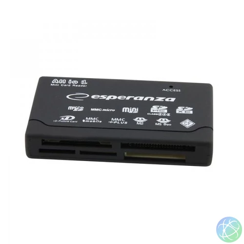 Esperanza EA119 All in One USB 2.0 Card Reader kártyaolvasó