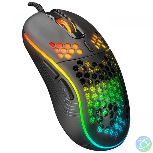 Everest SM-G66 X-HOLE RGB Gaming Optical Mouse Black egér