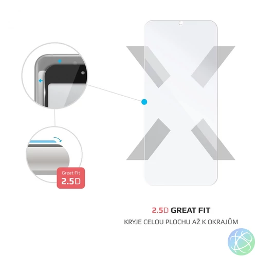 FIXED Üvegfólia képernyővédő Xiaomi Redmi 9A/9C telefonokhoz, átlátszó