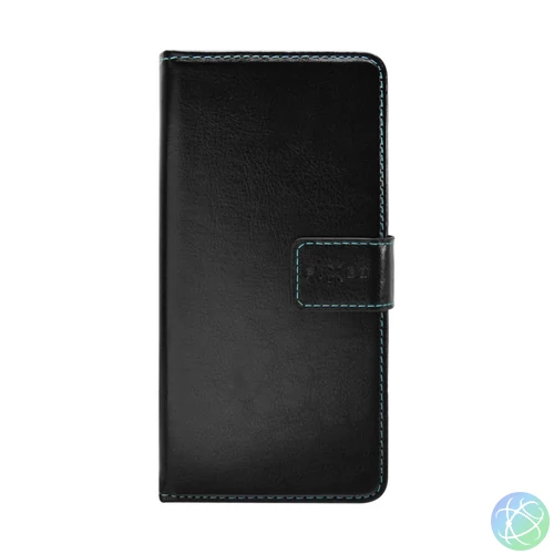FIXED Wallet oldalranyíló telefontok Opus Samsung Galaxy A40, Fekete mobiltelefon tok
