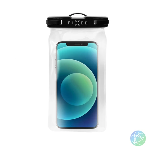 FIXED alatti védőburkolat, vízálló, hóálló Fix, Univerzális, IPX8, Átlátszó/Fekete mobiltelefon tok
