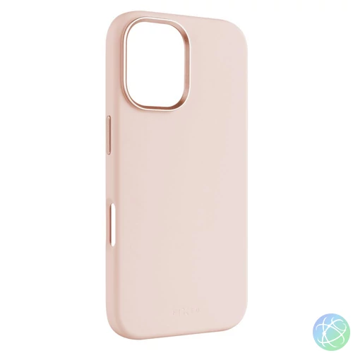FIXED MagFlow tok Apple iPhone 16 telefonhoz, rózsaszín mobiltelefon tok