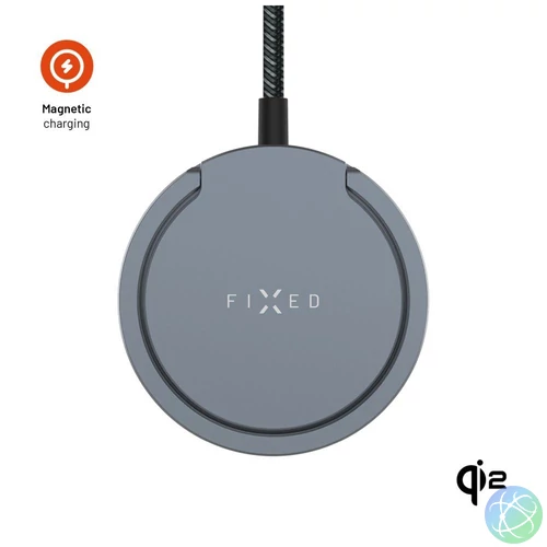 FIXED Wireless töltő Magsafe támogatással, szürke