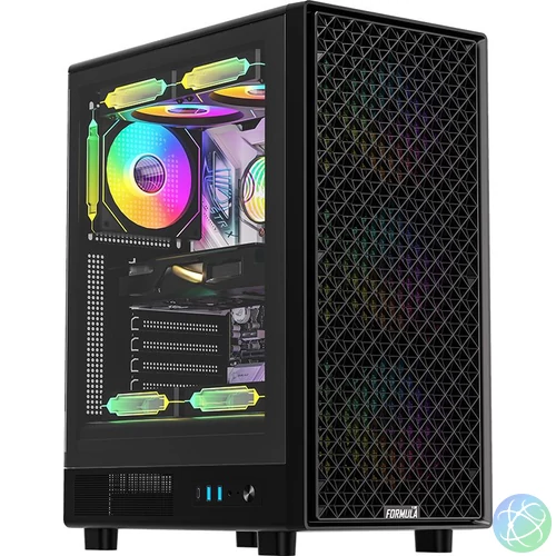 Formula Mana Dynamic AR Tempered Glass Black gépház