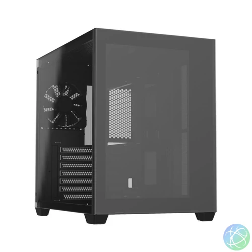 FSP CMT380 Tempered Glass Black gépház
