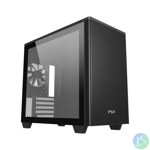 FSP CST360 Tempered Glass Black gépház