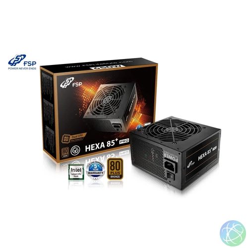 FSP 650W 80+ Bronze Hexa 85+ Pro tápegység