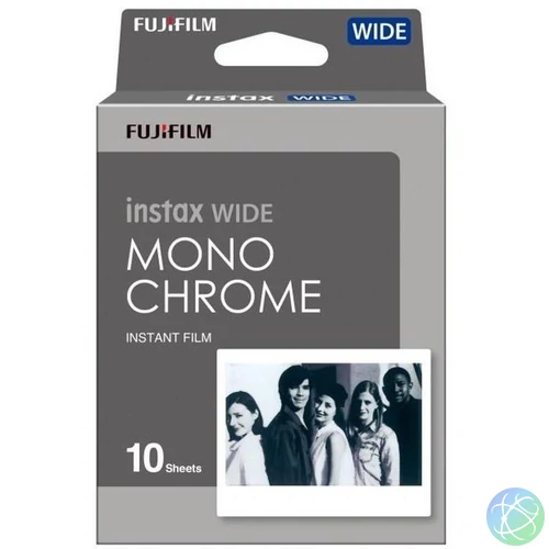 Fujifilm Instax Wide Film Mono Chrome 10 Pack fotópapír