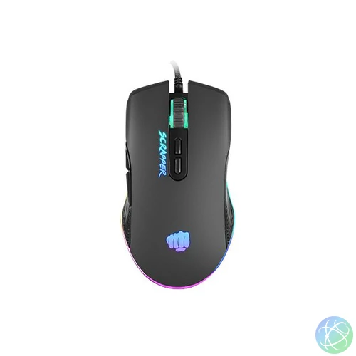 FURY Scrapper RGB Gaming Mouse Black egér