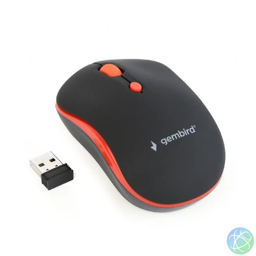 Gembird MUSW-4B-03-R Wireless optical mouse Black/Red egér