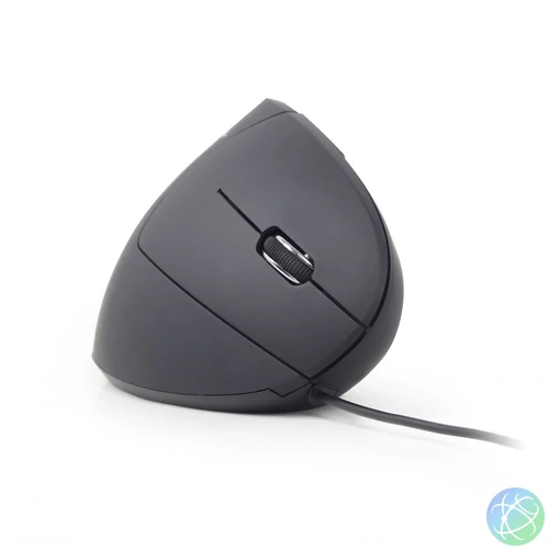 Gembird MUS-ERGO-01 Ergonomic mouse Black egér