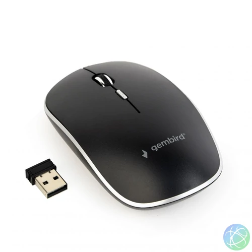 Gembird MUSW-4B-01 wireless optical mouse Black egér
