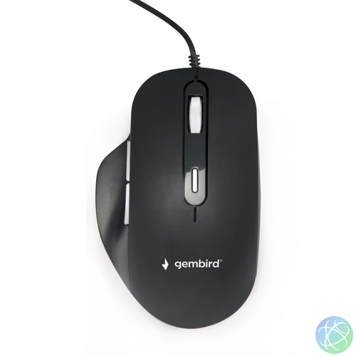 Gembird MUS-6B-02 optical mouse Black egér