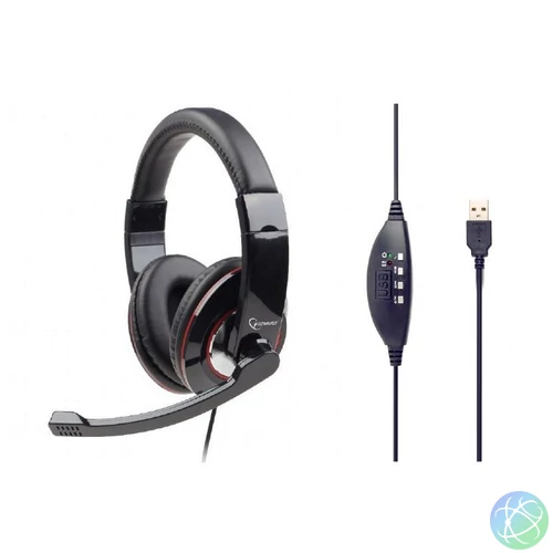 Gembird MHS-U-001 Headset Glossy Black