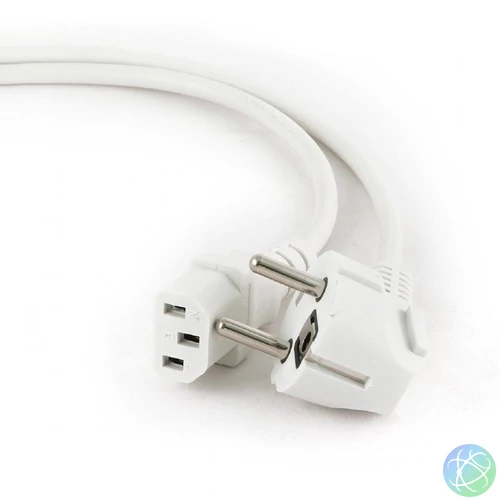 Gembird PC-186W-VDE Power cord (C13) VDE approved 1,8m White kábel