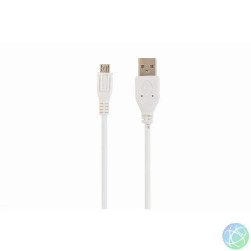 Gembird CCP-MUSB2-AMBM-W micro USB 2.0 cable AM-MBM5P 1m White kábel