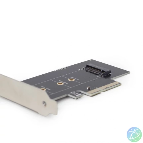 Gembird PEX-M2-01 M.2 SSD adapter PCI-Express add-on card, with extra low-profile bracket bővítőkártya