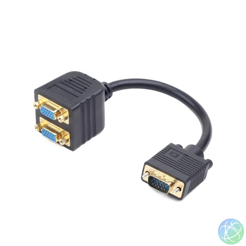 Gembird CC-VGAX2-20CM VGA splitter cable 0,2m Black speciális átalakító