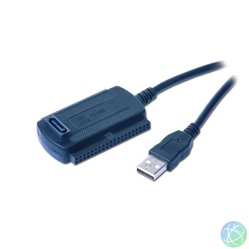 Gembird USB to IDE/SATA adapter cable Black mobilrack / beépítő keret