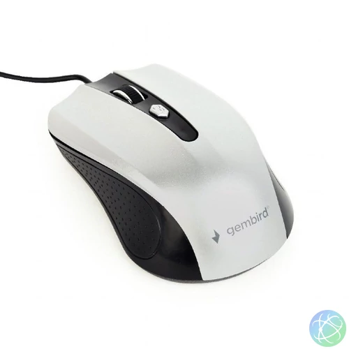 Gembird MUS-4B-01-BS Optical mouse Black/Silver egér