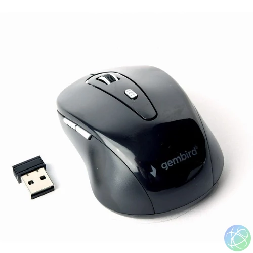 Gembird MUSW-6B-01 wireless optical mouse Black egér