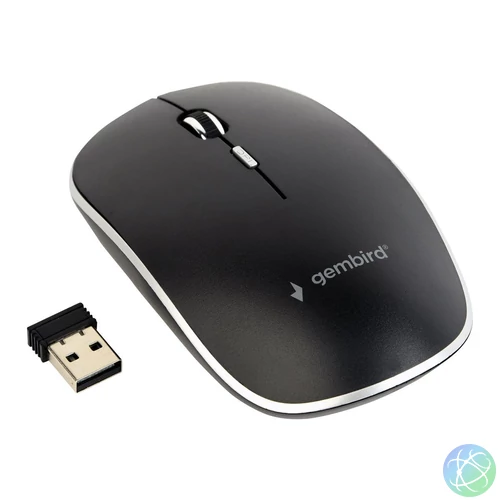 Gembird MUSW-4BS-01 Silent Wireless Optical Mouse Black egér