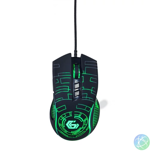 Gembird MUSG-RGB-01 Gaming mouse Black egér