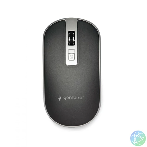 Gembird MUSW-4B-06-BS Wireless optical mouse Black/Silver egér