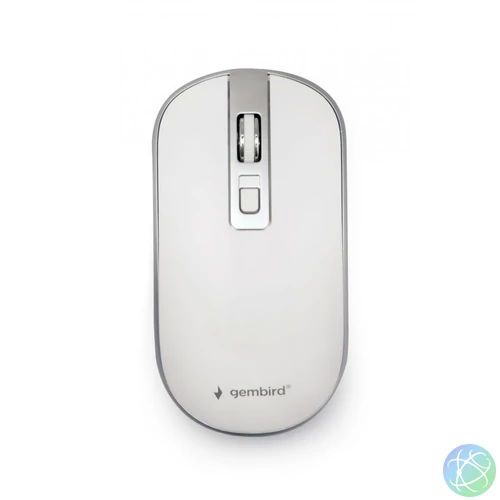 Gembird MUSW-4B-06-WS Wireless optical mouse White/Silver egér