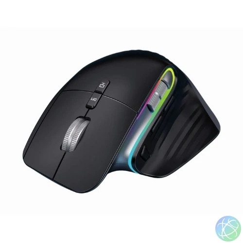 Gembird 9-Button Rechargeable Wireless RGB Gaming Mouse Black egér