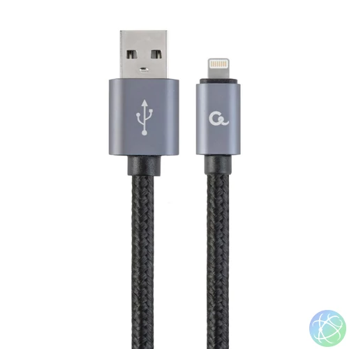 Gembird CCB-mUSB2B-AMLM-6 USB2.0 - Lightning cable 1,8m Black kábel