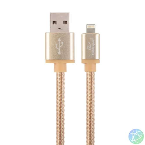 Gembird CCB-mUSB2B-AMLM-6-G USB2.0 - Lightning cable 1,8m Gold kábel