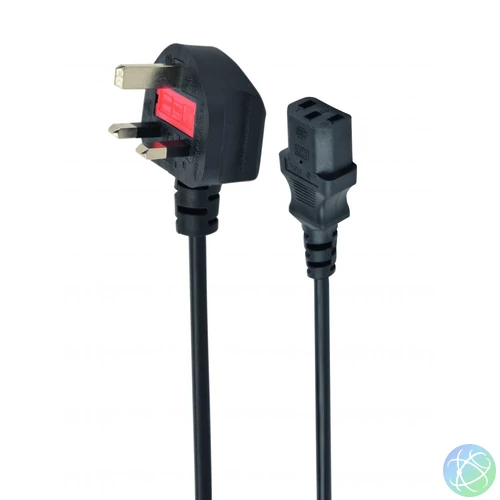 Gembird PC-187 UK Power cord 1,8m Black kábel