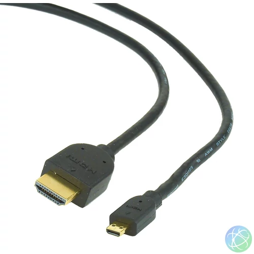 Gembird CC-HDMID-6 microHDMI to HDMI 2.0 cable 1,8m Black kábel