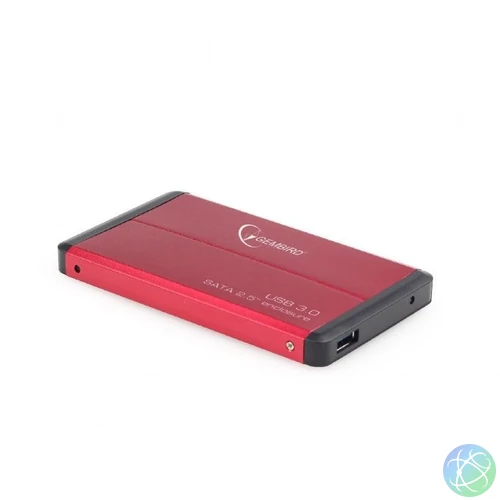 Gembird 2,5" EE2-U3S-2-R USB3.0 Enclosure Red mobilrack / beépítő keret
