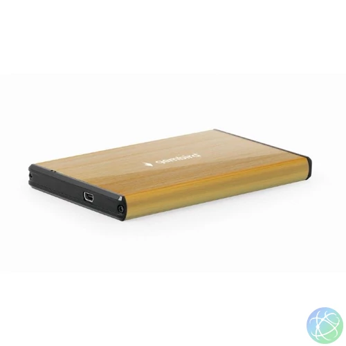 Gembird EE2-U3S-3-GL USB3.0 2,5" Enclosure Aluminium Gold mobilrack / beépítő keret