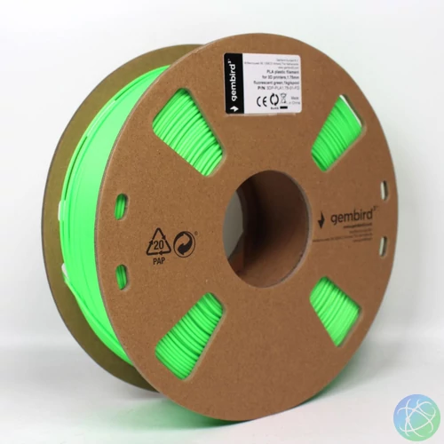 Gembird 3DP-PLA1.75-01-FG PLA Fluorescent Green 1,75mm 1kg