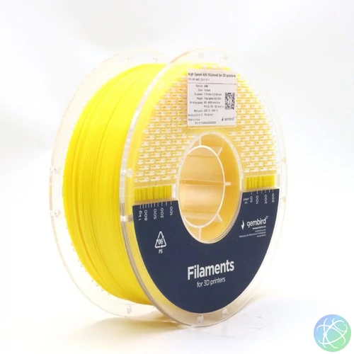 Gembird 3DP-ABS1.75HY-01-Y High Speed ABS filament Yellow 1,75mm 1kg