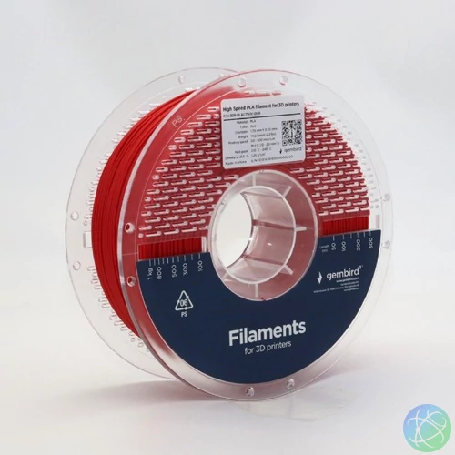 Gembird 3DP-PLA1.75HY-01-R High Speed PLA filament Red 1,75mm 1kg