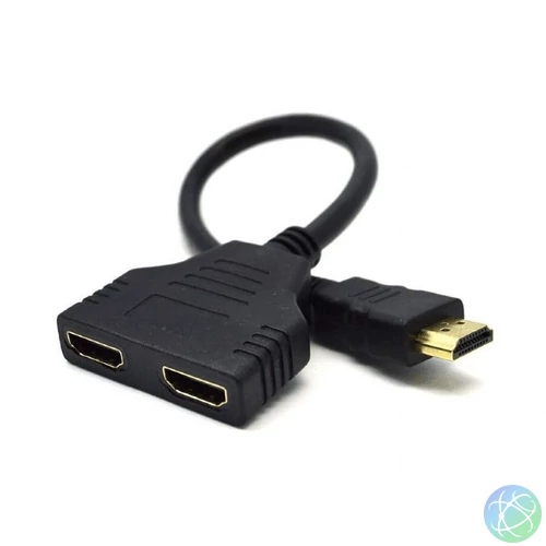Gembird HDMI Dual port Passive Cable adapter Black speciális átalakító