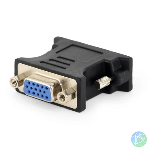 Gembird DVI-I (Dual Link) - VGA Black adapter speciális átalakító