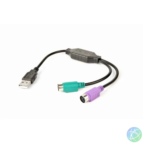 Gembird USB to PS/2 Converter Cable 0,3m Black speciális átalakító