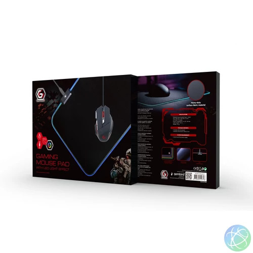 Gembird MP-GAMELED-M Gaming Egérpad