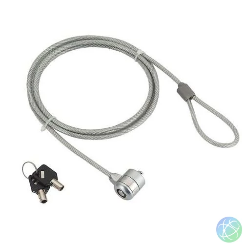 Gembird LK-K-01 Cable lock for notebooks key lock 1,8m Grey