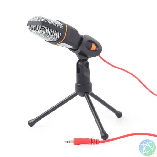 Gembird MIC-D-03 Desktop microphone with a tripod Black mikrofon