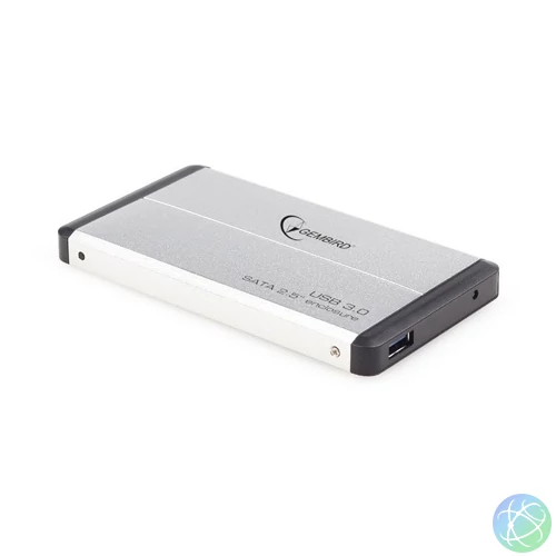Gembird 2,5" EE2-U3S-2-S USB3.0 Enclosure Aluminium/Silver mobilrack / beépítő keret